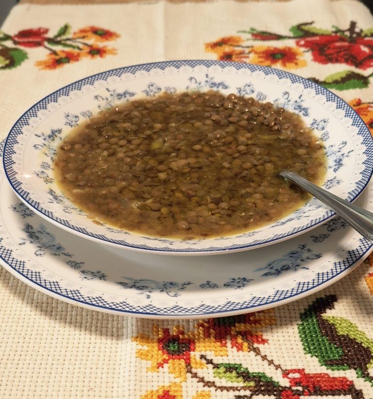 Φακές άσπρες χωρίς ντομάτα